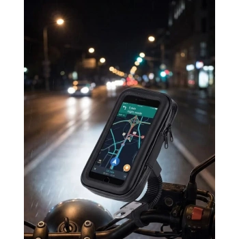 VipMarketim Bisiklet Scooter Motosiklet İçin Su Geçirmez Telefon Standı 360 Derece Döner