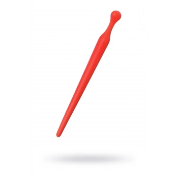 VipMarketim Black & Red Penis Plug, Silikon, Kırmızı, 10 Cm