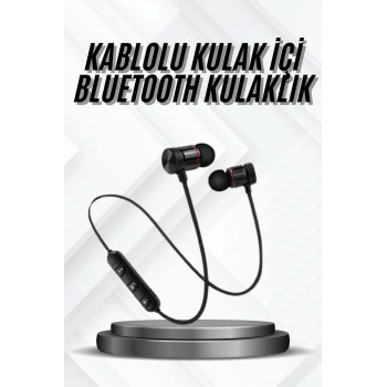 VipMarketim Bluetooth Bağlantılı Kablolu Mıknatıslı Sport Kulaklık