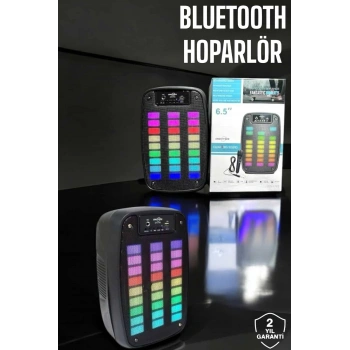 VipMarketim Bluetooth Hoparlör Mikrofonlu Speaker Taşınabilir Şarjlı