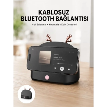 VipMarketim Bluetooth Hoparlör Uzun Pil Ömrü Yüksek Ses Kaliteli Kablosuz Telefon Tutma