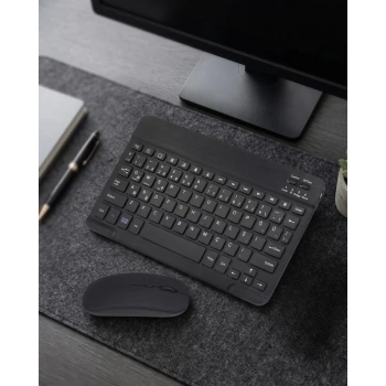VipMarketim Bluetooth Klavye Mouse Seti Taşınabilir Wireless Bilgisayar Aksesuarı