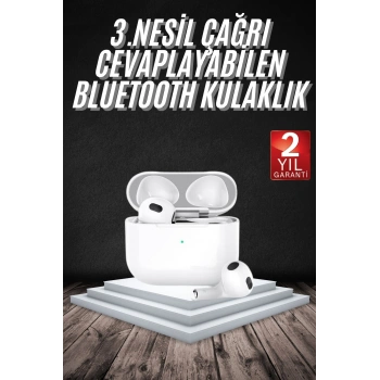 VipMarketim Bluetooth Kulaklık 3. Nesil Ios Android Uyumlu Yeni Nesil Wireless Charge