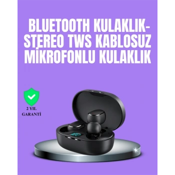 VipMarketim Bluetooth Kulaklık TWS Yüksek Ses Kaliteli Kesintisiz Dijital Göstergeli Kulaklık