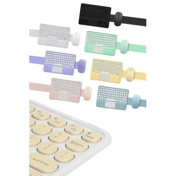 VipMarketim Bluetooth Touchpad Klavye 10.9 inch Kablosuz Wifi Q Klavye Slim