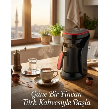 VipMarketim Bol Köpüklü Türk Kahvesi Makinesi Sesli İkaz ve Otomatik Kapanma Özellikli