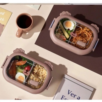 VipMarketim Bölmeli Paslanmaz Çelik Yemek Kutusu