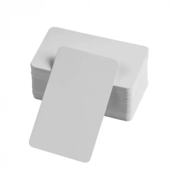 VipMarketim Boş Kelime Kartları 5x8 cm - 50 Adet Oval Kenarlı | Tabu & Not Kartları - Beyaz