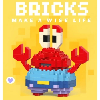 VipMarketim Bricks Bay Yengeç Mini Lego Figürü