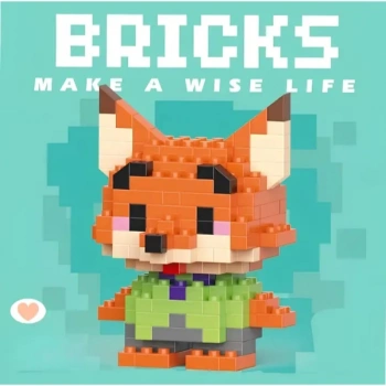 VipMarketim Bricks Zootropolis Nick Wilde Mini Lego Figürü