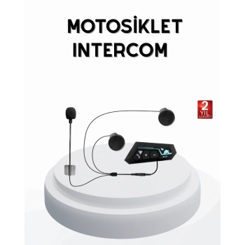 VipMarketim BT22 Kablosuz Kask Kulaklığı – Bluetooth 5.0 Intercom Su Geçirmez ve Uzun Ömürlü Batarya