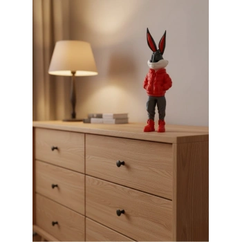 VipMarketim Bugs Bunny Büyük Boy Figür 10×34 cm Salon Dekoru