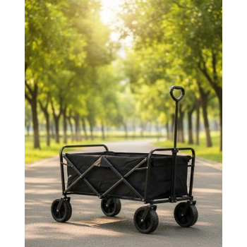 VipMarketim Büyük Kapasiteli Katlanır Kamp Arabası Taşınabilir Vagon