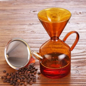 VipMarketim Cam Kahve Demleme Seti