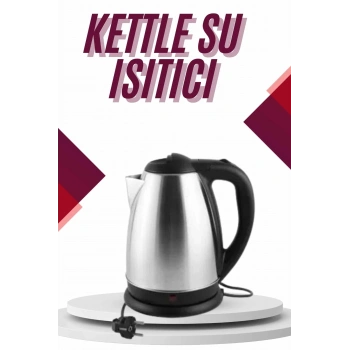VipMarketim Çelik Su Isıtıcı Kettle Dayanıklı Paslanmaz Çelik Uzun Ömürlü