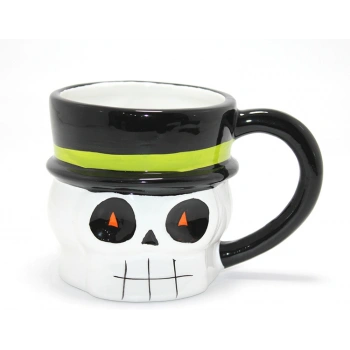 VipMarketim Centilmen İskelet 3D Kabartmalı Kupa Bardak