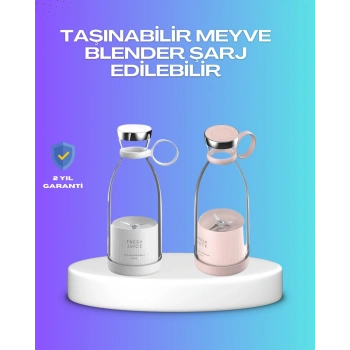 VipMarketim Çevre Dostu Cam Gövdeli Kablosuz Smoothie Blender