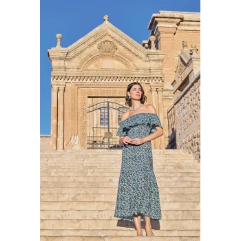 VipMarketim Çiçek Desenli Elbise