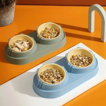 VipMarketim Çift Bölmeli Mama ve Su Kabı