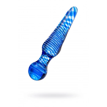 VipMarketim Çift Taraflı Yapay Penis Sexus Glass, Cam, Mavi, 17 Cm