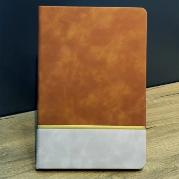 VipMarketim Çizgili Deri Defter