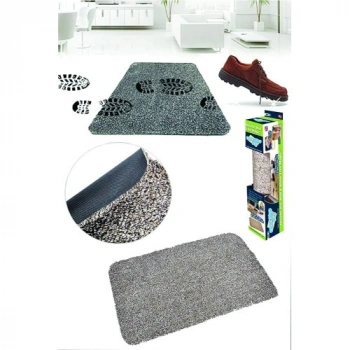 VipMarketim Clean Step Mat Yıkanabilir Mikrofiber Kir Toz Emici Iç-dış Ortam Paspas