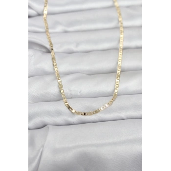 VipMarketim CM 14K Gold Renk Zincir Model 60 cm Kadın Kolye 5886