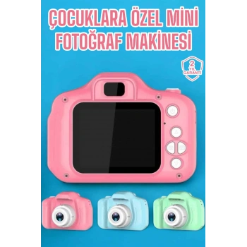 VipMarketim Çocuk Kamerası Dijital 1080P HD Kaliteli Mini Fotoğraf Makinesi Profesyonel