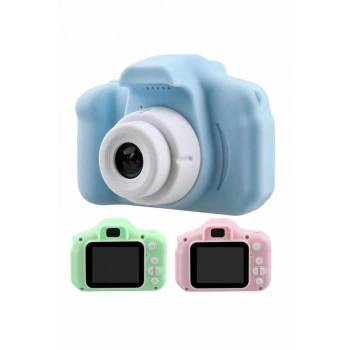 VipMarketim Çocuklara Özel Fotoğraf Ve Video Çeken Mini Çok Renkli Fotoğraf Makinesi