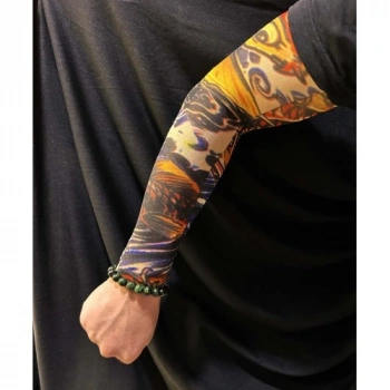 VipMarketim Çorap Dövme Giyilebilir Kol Bacak Dövmesi Likralı 2 Adet Model 27