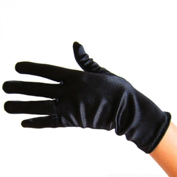 VipMarketim Siyah Renk Kısa Dans Gösteri Eldiveni