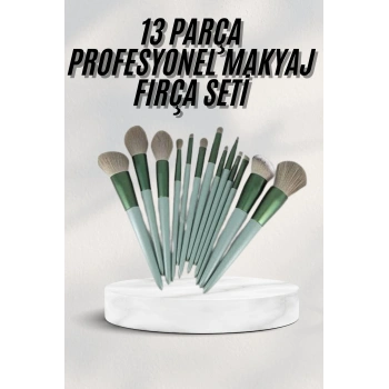 VipMarketim Dayanıklı Makyaj Fırçası Seti 13 Parça Yumuşak Kıllı Fırçalar Allık Fondöten Far Fırçası