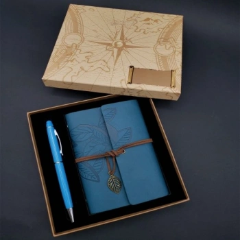 VipMarketim Defter Kalem Mavi Set