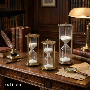 VipMarketim Dekoratif Cam Kum Saati 7x16 cm