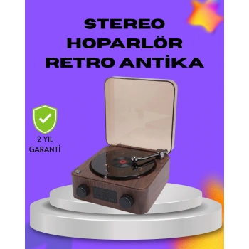 VipMarketim Dekoratif Gece Işıklı Bluetooth Hoparlör – Saatli Tasarım