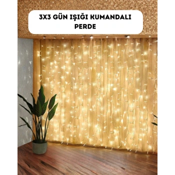 VipMarketim Dekoratif Perde Peri Led Günışığı Renk 8 Fonksiyonlu Işık