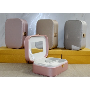 VipMarketim Deri Kaplamalı Makyaj Ve Takı Kutusu