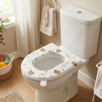 VipMarketim Desenli Klozet Oturak Kılıfı