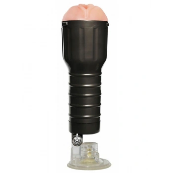 VipMarketim Desire Cup Fener Tipi Vantuzlu Suni Vajina Mastürbatör - Siyah