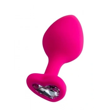 VipMarketim Diamond Heart Anal Plug Pembe 8 cm
