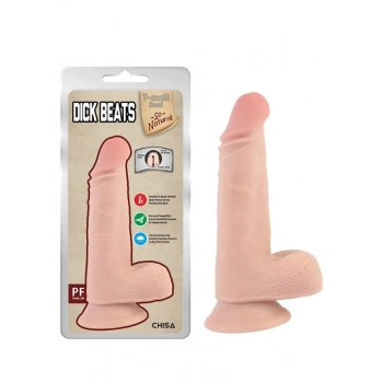 VipMarketim Dick Beats 18cm Kıkırdaklı Gerçekçi Dildo