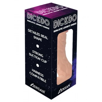 VipMarketim Dickdo Gerçekçi Eğik Dildo Penis 18cm