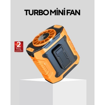 VipMarketim Dijital Ekranlı Turbo Mini Fan – 3 Kademeli Hız Sessiz Çalışma ve Type-C Şarj