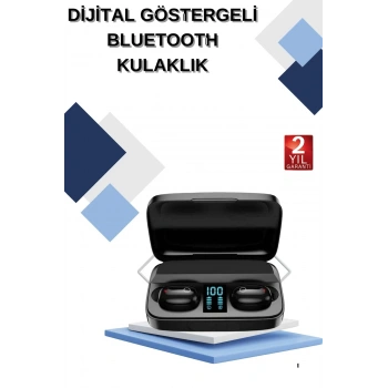 VipMarketim Dijital Göstergeli Bluetooth Kulaklık Kablosuz TWS Stereo Bluetooth 5.0