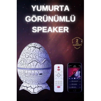 VipMarketim Dinozor Speaker Renk Değiştirme Projeksiyon Modu Bluetooth Hoparlör Gece Lambası