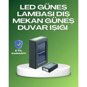 VipMarketim Dış Mekan Güneş Paneli ile Aydınlatma Lambası