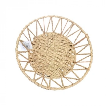 VipMarketim Doğal Örgü Yuvarlak Sepet