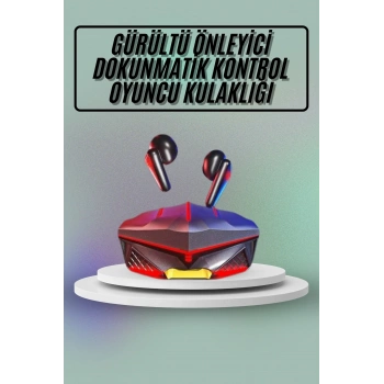 VipMarketim Dokunmatik Kontrol Tws Işıklı Kulakiçi Bluetooth Kulaklık Kablosuz Oyuncu Kulaklığı