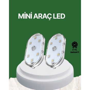 VipMarketim Dokunmatik Sensörlü Şarjlı Araç İçi Ambiyans Aydınlatma