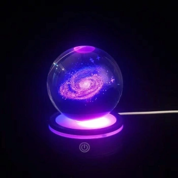 VipMarketim Dönen Gezegen Cam Küre